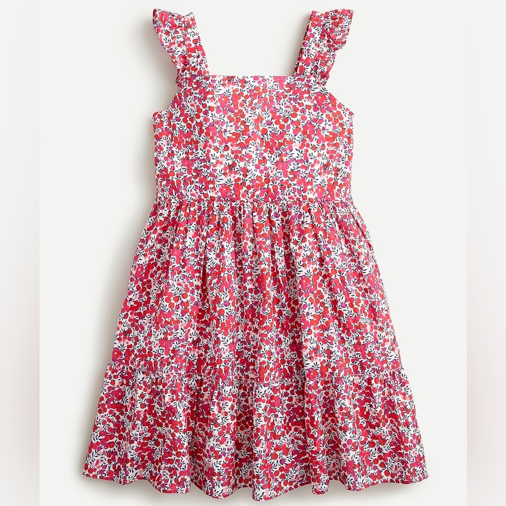 J.Crew Liberty London Crewcuts ruffle-sleeve sun dress in Wiltshire floral, 3T - Picture 2 of 10